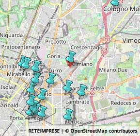 Mappa Via Privata Benadir, 20132 Milano MI, Italia (2.61412)