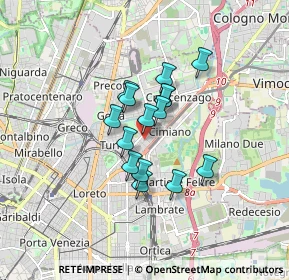 Mappa Via Privata Benadir, 20132 Milano MI, Italia (1.14533)