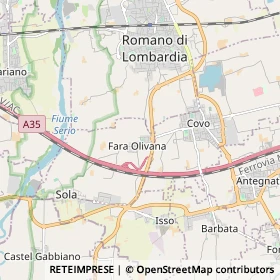 Mappa Fara Olivana con Sola