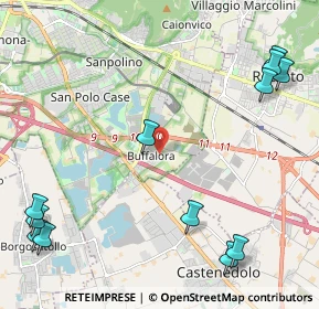 Mappa Via Settima, 25129 Buffalora BS, Italia (3.03833)