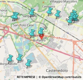 Mappa Via Settima, 25129 Buffalora BS, Italia (2.72333)