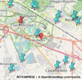 Mappa Via Settima, 25129 Buffalora BS, Italia (3.046)