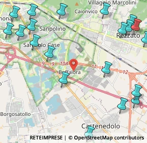 Mappa Via Settima, 25129 Buffalora BS, Italia (3.1165)
