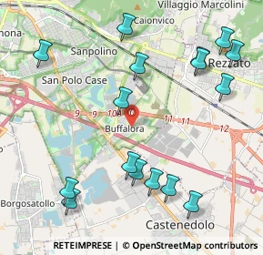 Mappa Via Settima, 25129 Buffalora BS, Italia (2.4525)