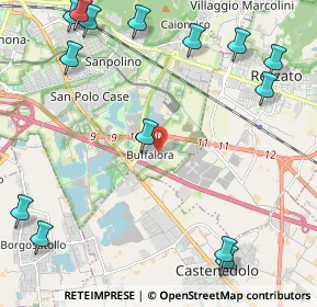 Mappa Via Settima, 25129 Buffalora BS, Italia (3.04)