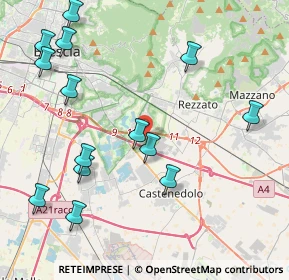 Mappa Via Settima, 25129 Buffalora BS, Italia (4.87571)