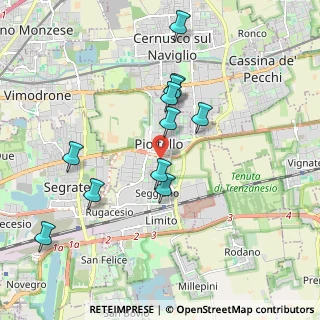 Mappa Piazza dei Popoli, 20096 Pioltello MI, Italia (1.82364)