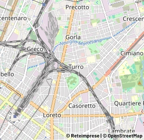 Mappa 20127 Milano MI, Italia (1.0195)