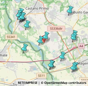 Mappa Via al Ponte, 20012 Cuggiono MI, Italia (4.93222)