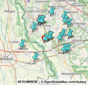 Mappa Via al Ponte, 20012 Cuggiono MI, Italia (6.741)