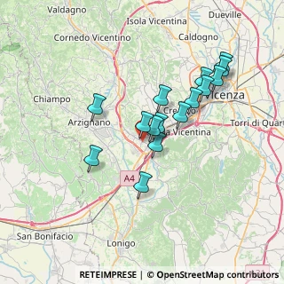 Mappa Via XXV Aprile, 36075 Montecchio Maggiore VI, Italia (6.13067)