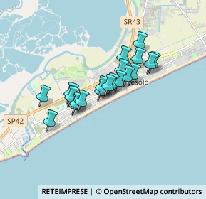 Mappa Via Prometeo, 30016 Lido di Jesolo VE, Italia (1.216)