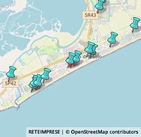 Mappa Via Andrea Bafile 28° Accesso al Mare, 30016 Jesolo VE, Italia (2.18769)