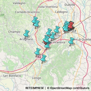 Mappa Via Nogara Vecchia, 36075 Montecchio Maggiore VI, Italia (6.74316)