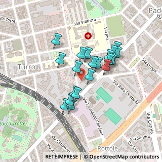 Mappa Via Francesco Cavezzali, 20127 Milano MI, Italia (0.1735)