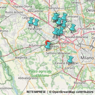 Mappa Via Edmondo de Amicis, 20010 Cornaredo MI, Italia (7.73714)