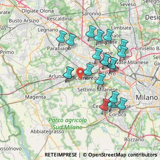 Mappa Via Edmondo de Amicis, 20010 Cornaredo MI, Italia (6.9365)