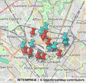 Mappa Via Privata Sommacampagna, 20158 Milano MI, Italia (1.4895)