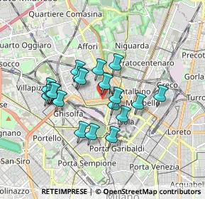 Mappa Via Privata Sommacampagna, 20158 Milano MI, Italia (1.4485)