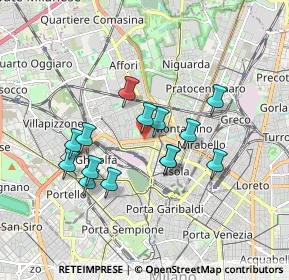 Mappa Via Privata Sommacampagna, 20158 Milano MI, Italia (1.515)