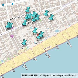 Mappa Via Bafile XXIII Accesso al Mare, 30016 Jesolo VE, Italia (0.11111)