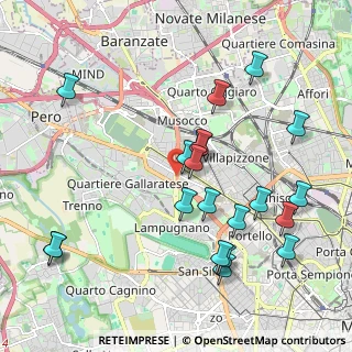 Mappa Viale del Ghisallo, 20151 Milano MI, Italia (2.205)