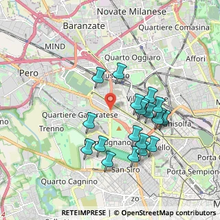 Mappa Viale del Ghisallo, 20151 Milano MI, Italia (1.733)
