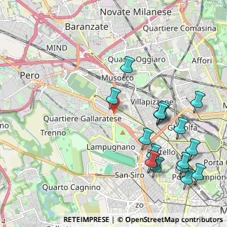 Mappa Viale del Ghisallo, 20151 Milano MI, Italia (2.53294)