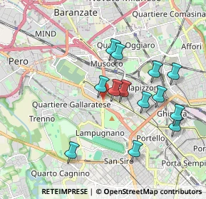 Mappa Viale del Ghisallo, 20151 Milano MI, Italia (1.78769)