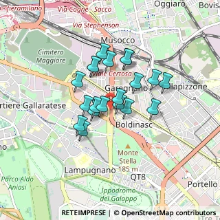 Mappa Viale del Ghisallo, 20151 Milano MI, Italia (0.635)