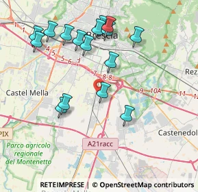 Mappa Via Giulio Stefana, 25010 San Zeno Naviglio BS, Italia (4.07313)