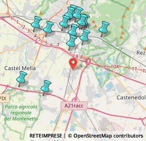 Mappa Via Giulio Stefana, 25010 San Zeno Naviglio BS, Italia (4.41857)