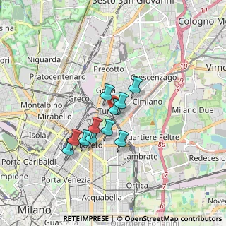 Mappa Via Filippo Tommaso Marinetti, 20127 Milano MI, Italia (1.27636)