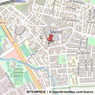 Mappa Via Ambrogio Villa, 53, 20066 Melzo, Milano (Lombardia)