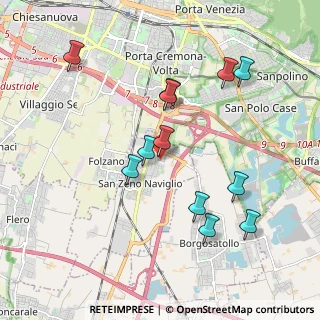 Mappa Via Filippo Brunelleschi, 25010 San Zeno Naviglio BS, Italia (1.92167)