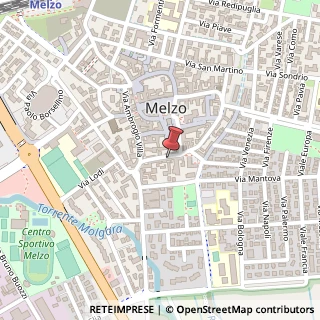 Mappa Via Sant'Antonio, 43, 20066 Melzo, Milano (Lombardia)