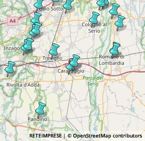 Mappa Via degli Orti, 24043 Caravaggio BG, Italia (10.573)
