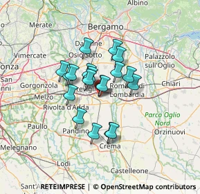 Mappa Via degli Orti, 24043 Caravaggio BG, Italia (9.095)