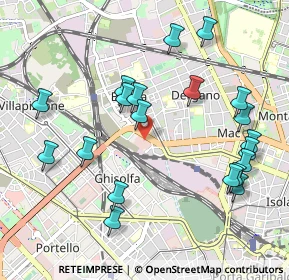 Mappa Viale Luigi Bodio, 20158 Milano MI, Italia (1.0985)