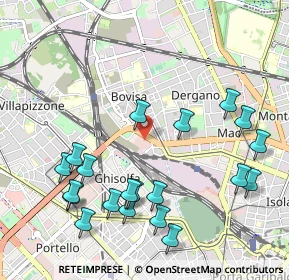 Mappa Viale Luigi Bodio, 20158 Milano MI, Italia (1.175)