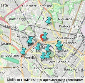 Mappa Viale Luigi Bodio, 20158 Milano MI, Italia (1.42833)