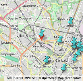 Mappa Viale Luigi Bodio, 20158 Milano MI, Italia (2.80769)