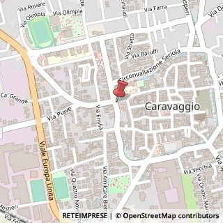 Mappa Circonvallazione XXV Aprile, 1, 24043 Caravaggio, Bergamo (Lombardia)