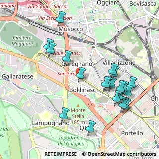 Mappa Via Catullo, 20151 Milano MI, Italia (1.0805)