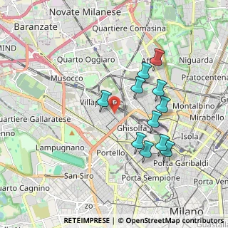Mappa Via dei Frassini, 20156 Milano MI, Italia (1.71273)