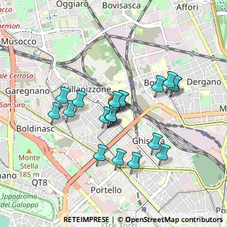 Mappa Via dei Frassini, 20156 Milano MI, Italia (0.7545)