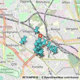 Mappa Via dei Frassini, 20156 Milano MI, Italia (0.7345)