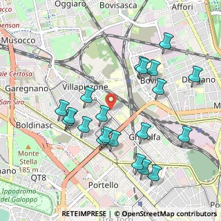 Mappa Via dei Frassini, 20156 Milano MI, Italia (1.0245)