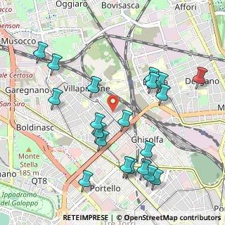 Mappa Via dei Frassini, 20156 Milano MI, Italia (1.111)