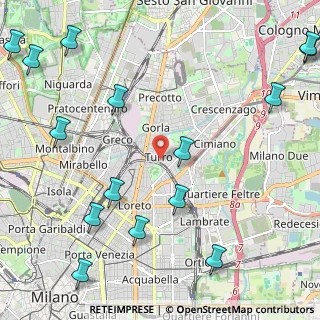 Mappa Via Giovanni Pontano, 20127 Milano MI, Italia (3.10533)